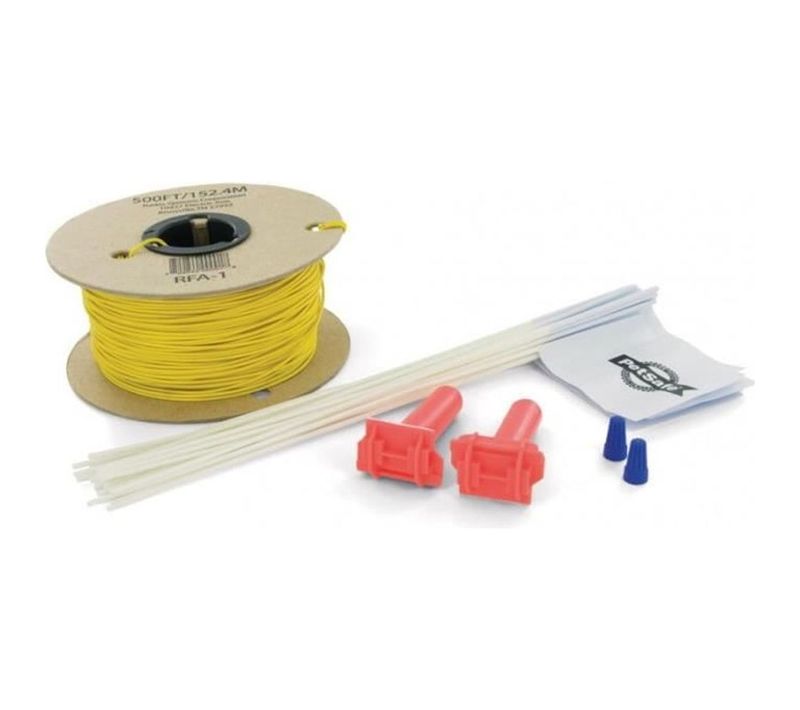 Kit Rallonge Fil 150 M + 50 Fanions - Fil Isolé Jaune, Accessoires Étanches