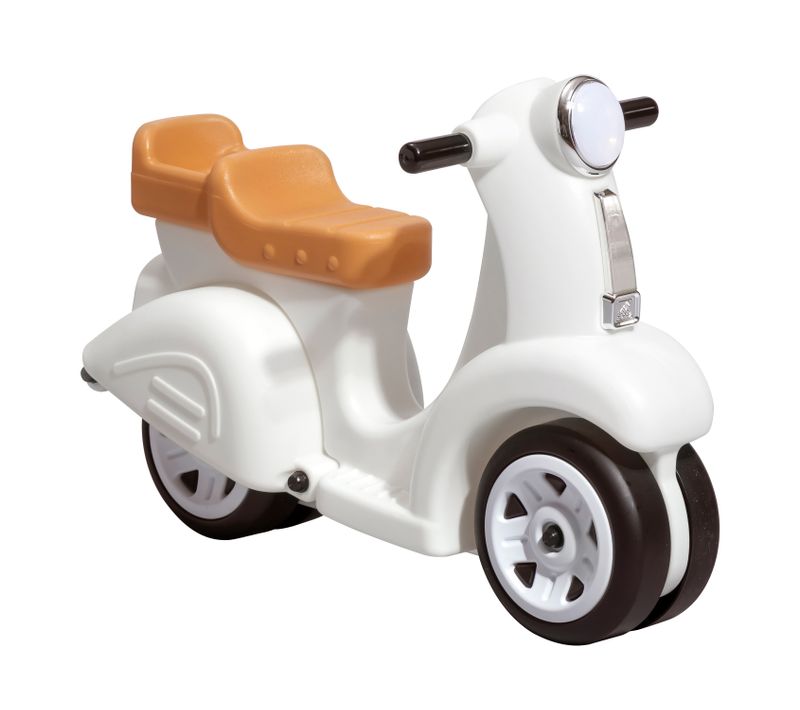 Step2 Ride Along Scooter Jouet En Plastique Blanc - Porteur D'extérieur Pour Enfants - Véhicule /