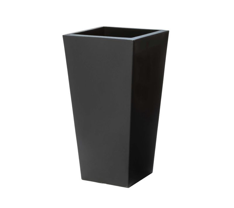 Tremont Pot De Fleur - Carré Et Grand - Onyx Noir