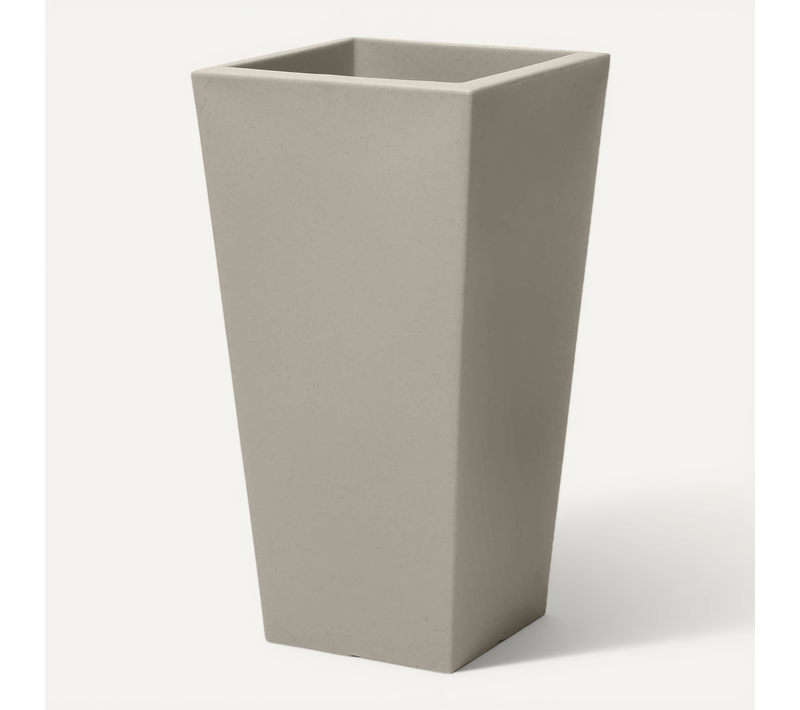 Step2 Tremont Pot De Fleur - Carré Et Grand - Béton - 38,1 X 38,1 X 71,1 Cm - Jardinière Balcon
