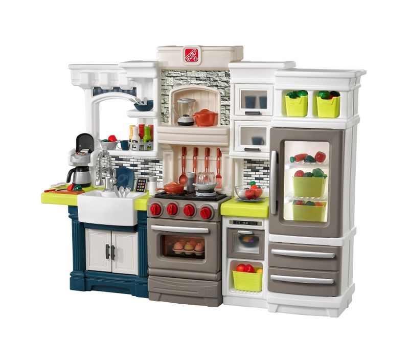 Step2 Elegant Edge Cuisine Enfant En Plastique - Grande Jeu / Jouet Cuisine Pour Enfants Avec Kit