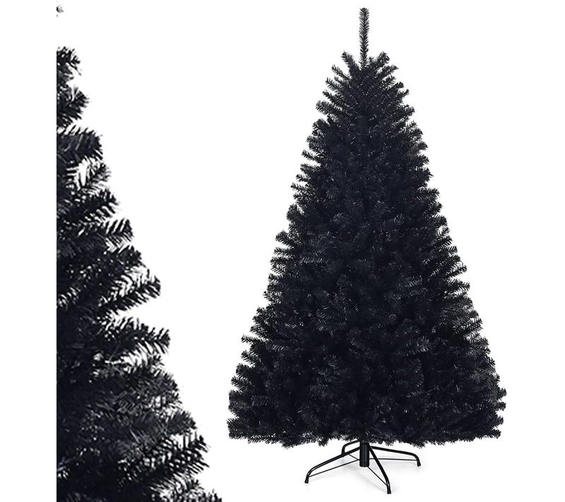 Sapin De Noël Artificiel 225cm Aiguilles En Pvc Avec Support En Métal Pliable 1258 Pointes De Branch