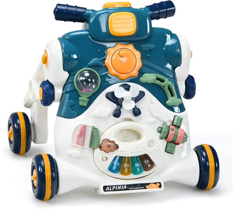 3 En 1 Trotteur Pour Apprendre à Marcher Pousseur Pour Enfants Avec Lumière Et Musique