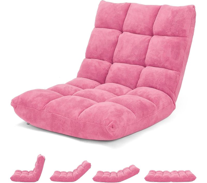 Canapé Paresseux Tatami Pliable Chaise De Plancher Coussin De Chaise De Lit Siège De Sol 105x56x15cm