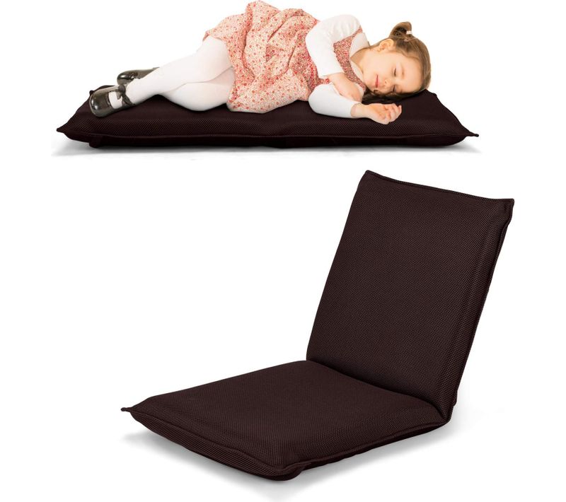 Chaise De Sol Pliable, Tatami Inclinable En 6 Position, Idéal, 44 X 54,5 X 53,5 Cm (l X L X H)