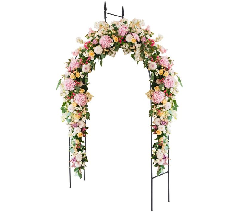 Arche De Jardin 255cm Pour Plantes Grimpantes En Métal Arceau