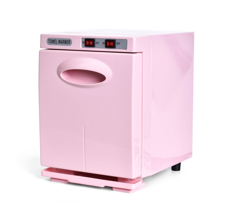 Chauffe-serviettes 5l Température Élevée 82° Sèche-serviettes Uv Pour Salons De Beauté Spas Rose