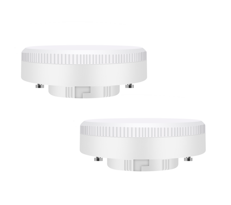 Lot De 2 LED Ampoules Gx53 ultra Plat 3000k 5 w 230v Non Dimmable Blanc
