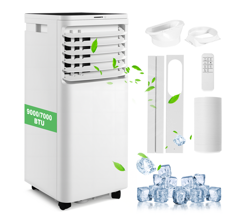 Climatiseur Mobile 3-en-1 9000 Btu 980w Avec Télécommande