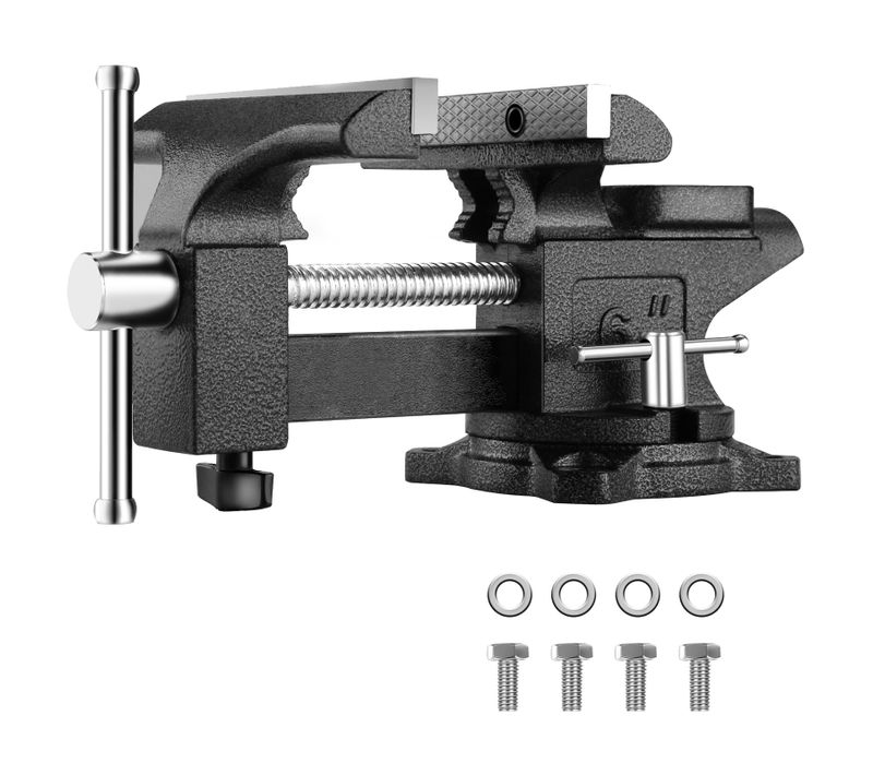 Etau D'établi En Acier Moulé, Largeur De Serrage 150 Mm, Force De Serrage 1000 Kg