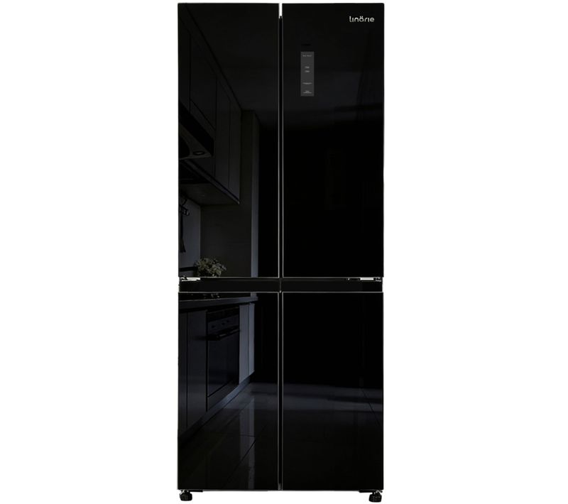 Réfrigérateur Congélateur Multi-portes Lscd430black 418 Litres - Verre Noir