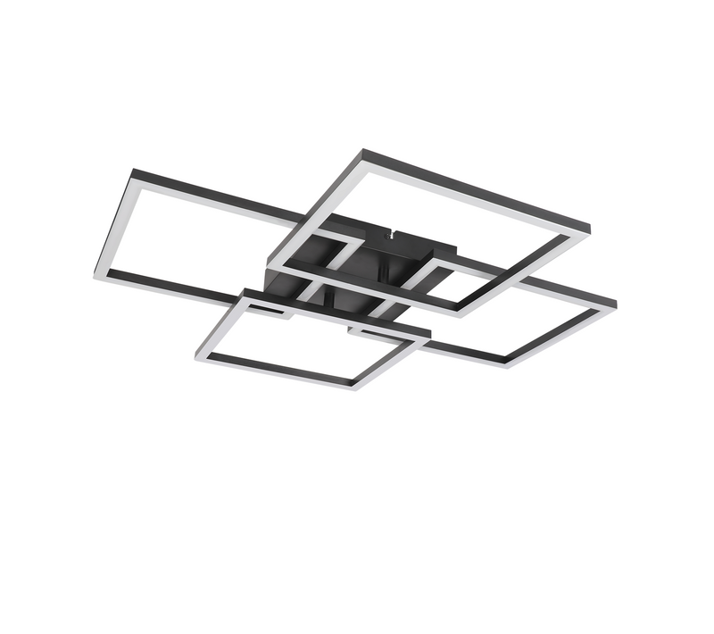 Plafonnier LED 43w 58cm Plafonnier Moderne Dimmable Pour Chambre Et Bureau