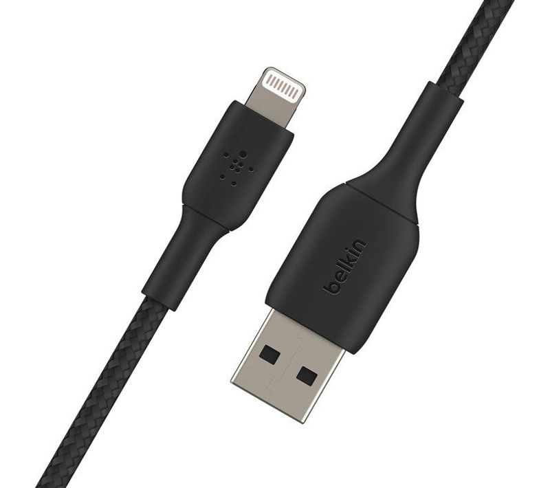Câble Tressé - Lightning Vers USB-a - 2 M - Noir