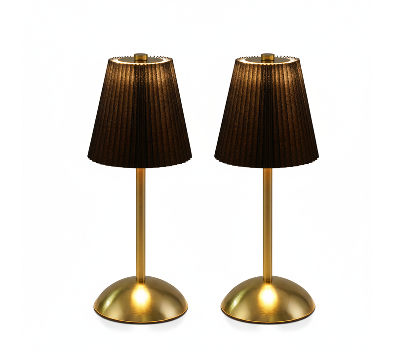 Lampe De Table Sans Fil Lot De 2 - Lampe De Chevet Noir USB Rechargeable