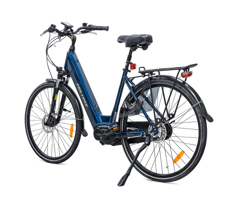 Vélo Électrique 18 Pouces Alliage De Aluminium Moteur 250w 7 Vitesses Noir