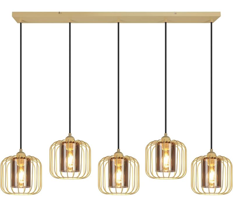 Suspension Table à Manger Vintage 5 Flammes E27 Salon Sans Ampoule