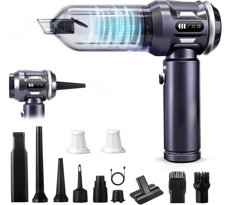 Aspirateur Balai Sans Fil 17kpa Mini Aspirateur De Voiture 4 En 1 Convient