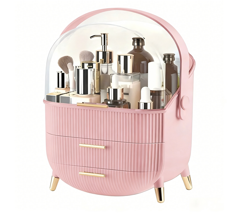 Boite De Rangement Pour Cosmétiques Rose
