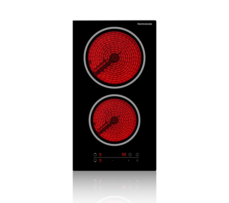 Table De Cuisson Vitrocéramique Chtb302 2 Foyers 3 Kw Encastrable Plaque Vitrocéramique Intégré