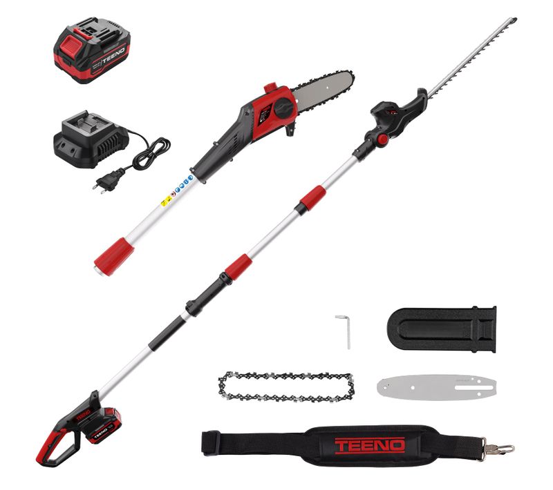 Taille-haie Rétractable Rechargeable 20 V, Batterie 4000mah, 420mm