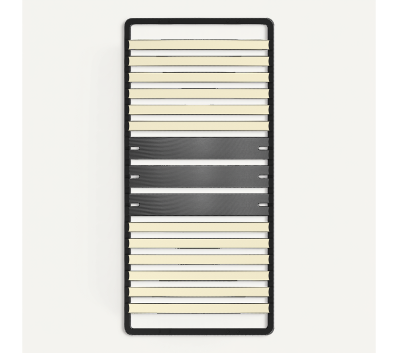 Cadre Lattes 90x190 Cm, 1x15 Lattes Peuplier Naturel