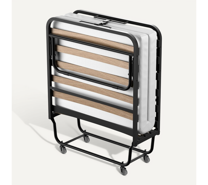 Lit Pliant Adulte 80x190 Cm Avec Matelas De 10 Cm