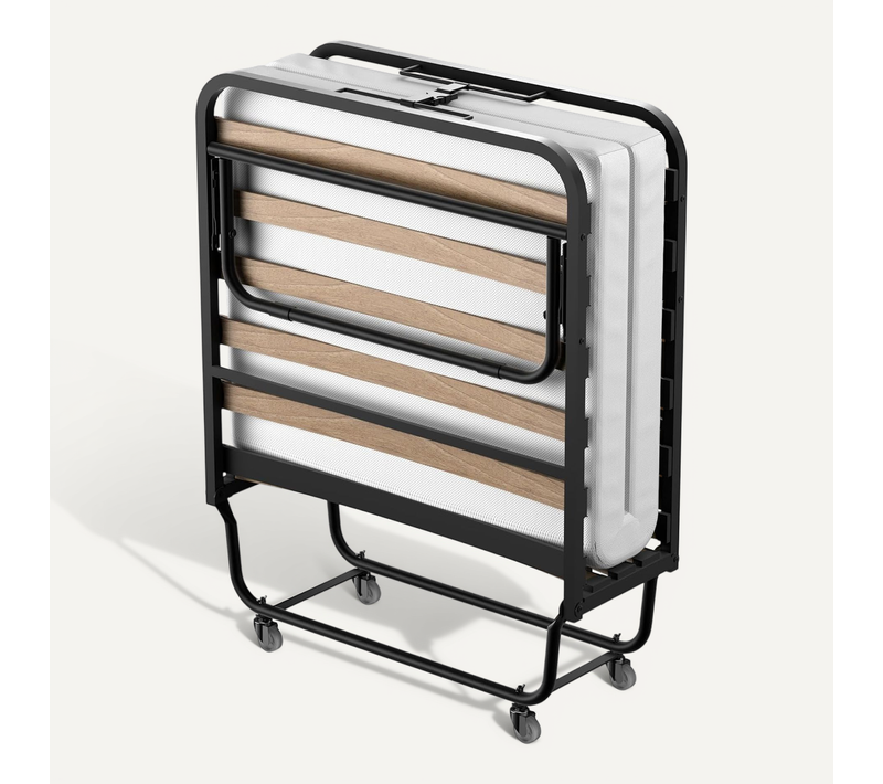 Lit Pliant 90x200 Cm Avec Matelas De 10 Cm