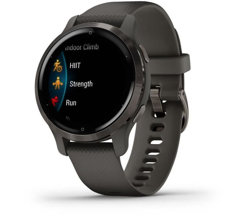 Montre Connectée Gps Venu 2s Gray Bracelet Gris Foncé