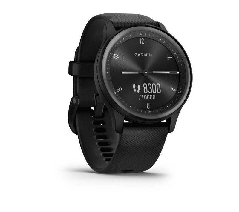 Montre De Sport Connectée à Aiguilles Et Ecran Tactile - Noir Slate -  Vivomove Sport