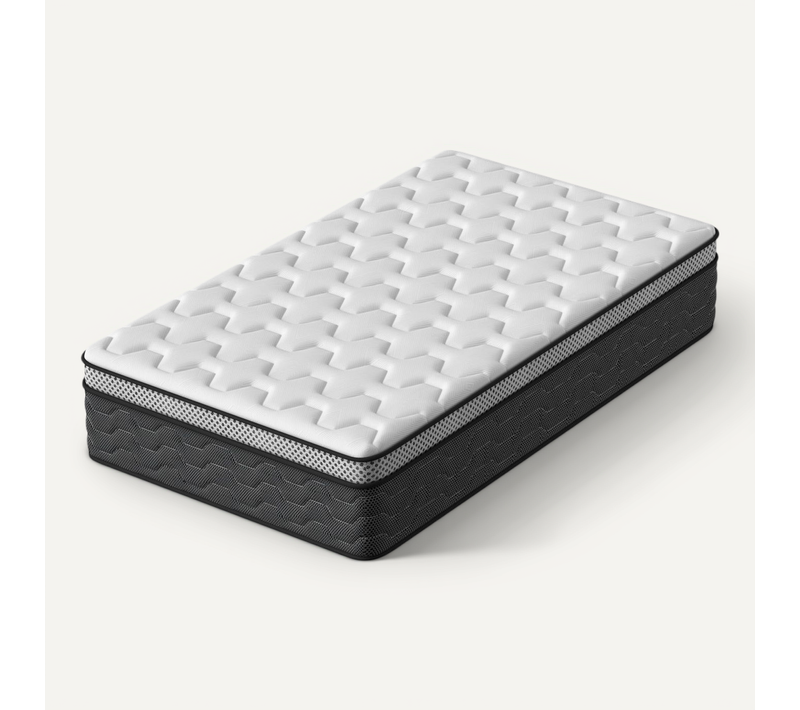 Matelas Ressorts 90x190 Cm, 30 Cm épaisseur, Confort, 7 Zones Ergonomique