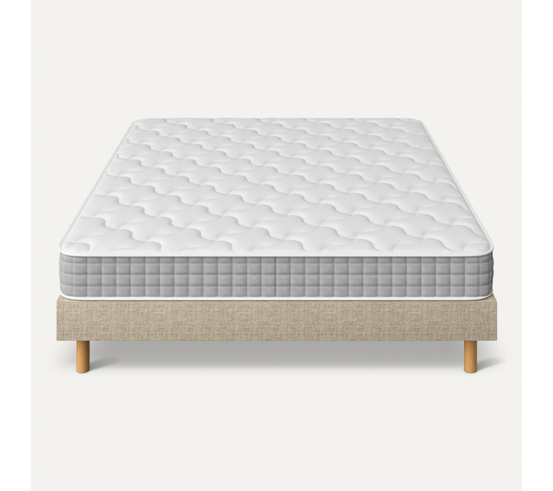 Ensemble Matelas Ressorts 160x200 Cm Epaisseur 20 Cm + Sommier Déco