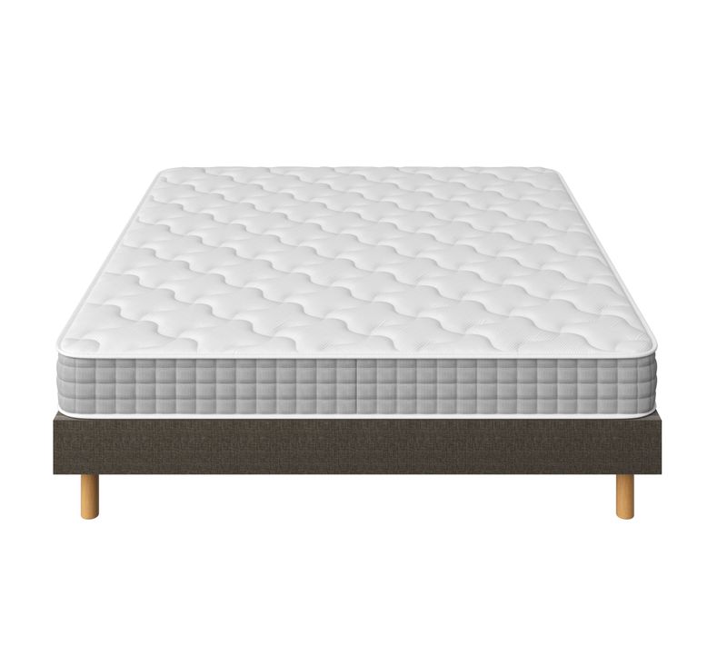 Ensemble Matelas Ressorts 160x200 Cm Epaisseur 20 Cm + Sommier Déco