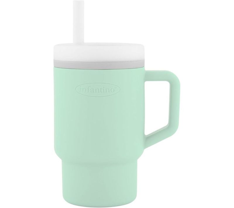Gobelet D'entraînement 255 Ml En Silicone — Poignée Ergonomique et Paille Anti-fuite