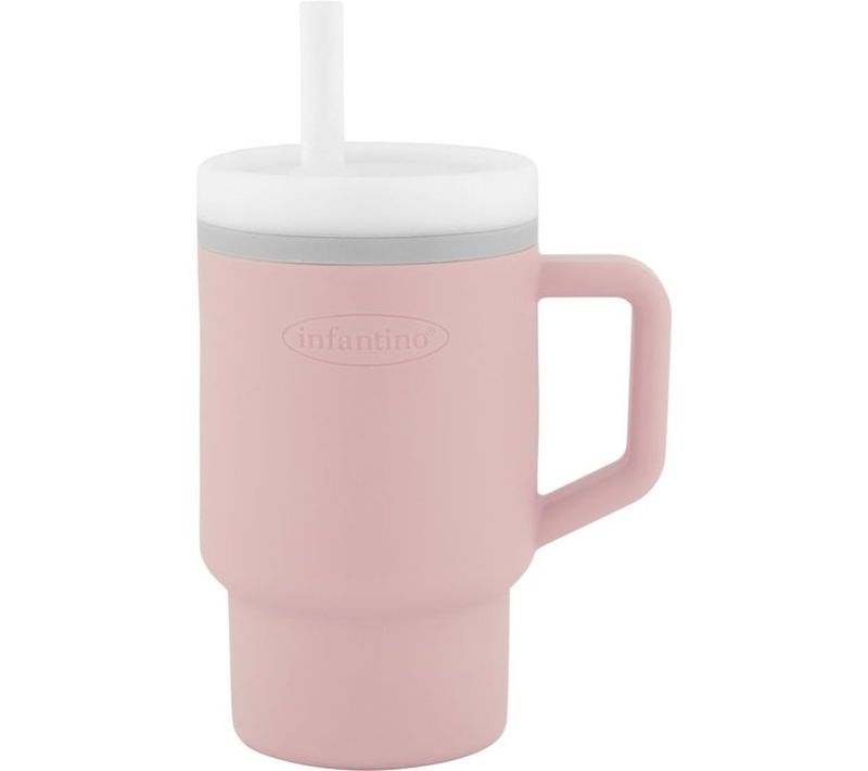 Tasse D'apprentissage Silicone 255 Ml – Paille Anti-fuite Et Poignée
