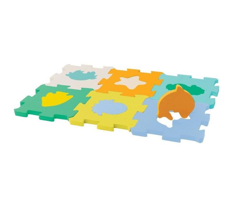 Mini Tapis Puzzle En Mousse Convertible 50×33 Cm — Cube 16,7 Cm, 6 Faces