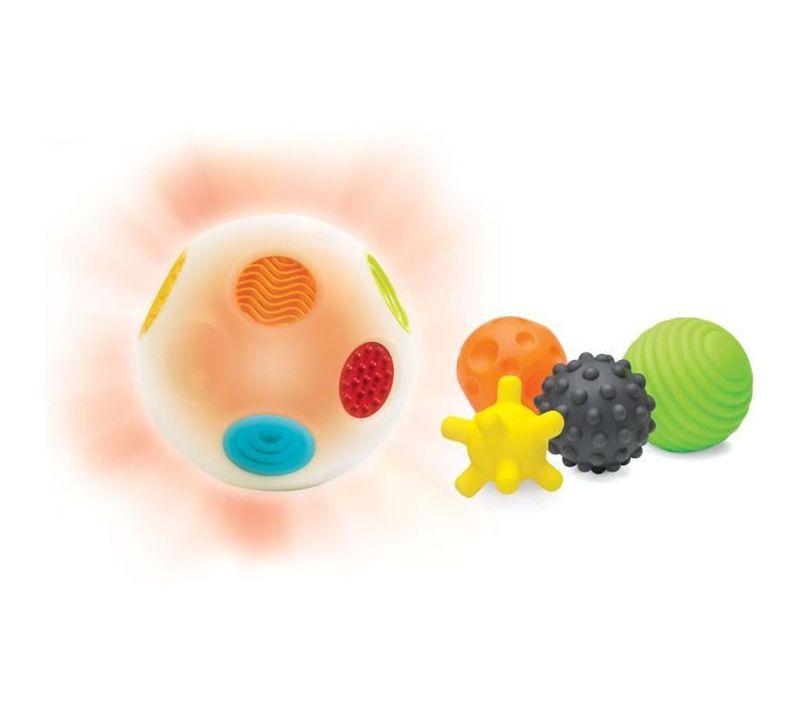 Balles Sensorielles Multicolores Avec Sons Et Textures — Set 5 Pièces