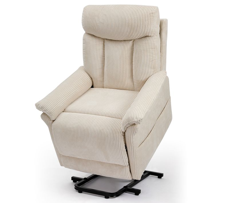 Neche Fauteuil Relaxation Releveur Électrique Pour Personnes Âgées,velours Côtelé Beige