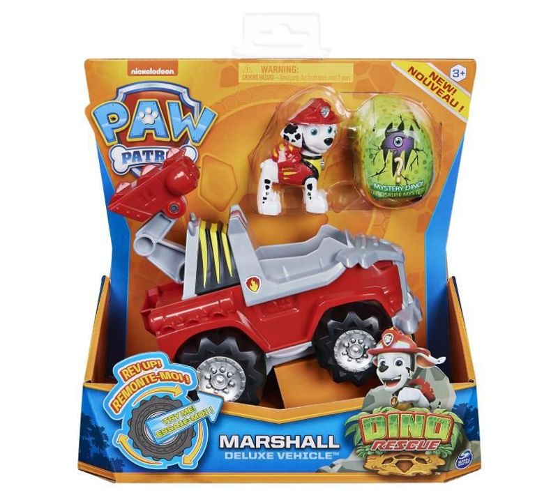 Vehicule + Figurine Deluxe Marcus Dino Rescue 6059518 Voiture A Remonter Jeu Jouet Enfant 3 Ans