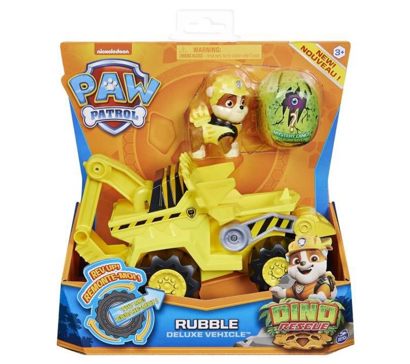 Vehicule + Figurine Deluxe Ruben Dino Rescue 6059519 Voiture A Remonter Jeu Jouet Enfant 3 Ans