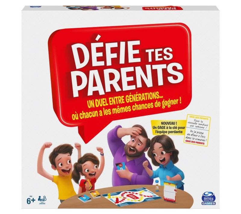 Jeu De Société Défie Tes Parents Les Paris À Partir De 6 Ans