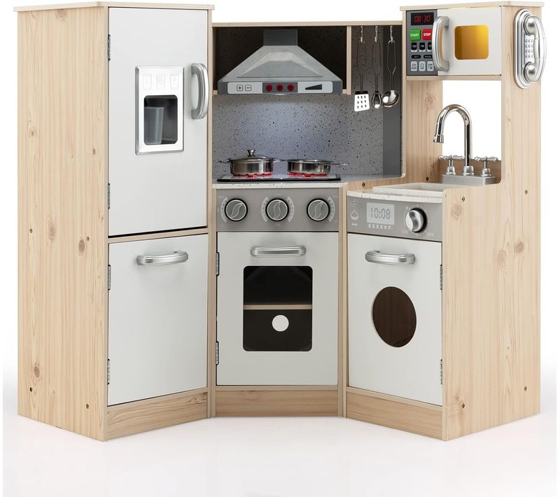 Cuisine Enfants En Bois XXL Angle 105 X 49 X 85 Cm ( L X L X H ) Cuisine Complet