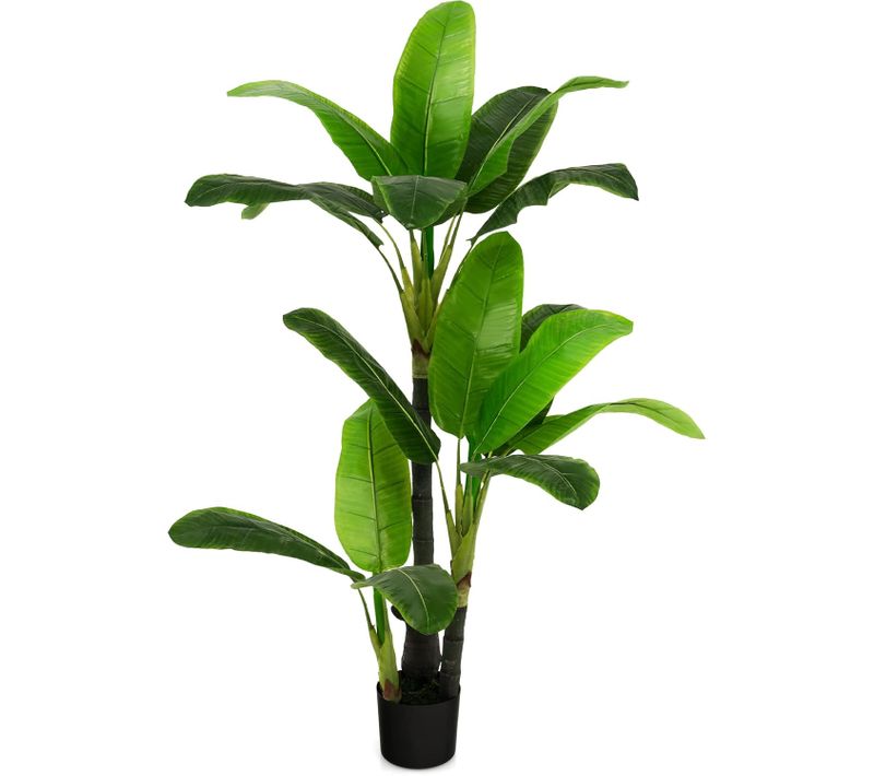Plante Artificielle De 150cm En Plastique, Fausse Plante De Palmier Tropical