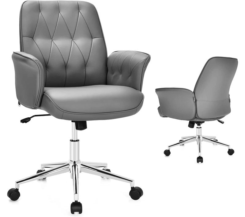 Fauteuil De Bureau Moderne, Bascule Réglable En Hauteur, Accoudoirs Rembourrés