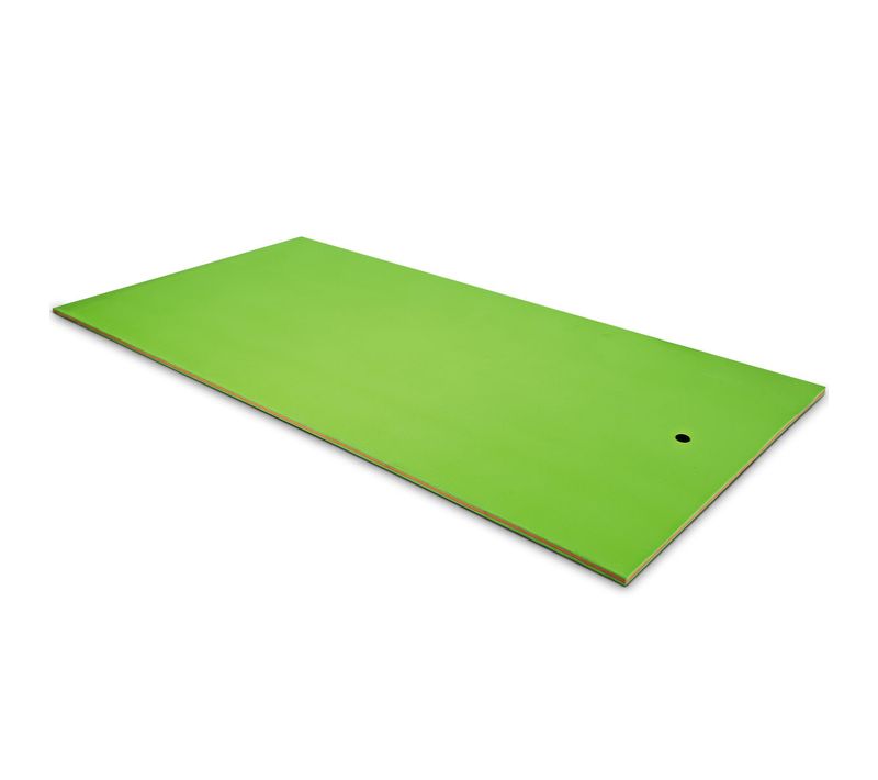 Tapis Flottant De Piscine 355 X 183 Cm, Matelas Flottant D’eau 4-6 Personnes Charge 400 Kg, Vert