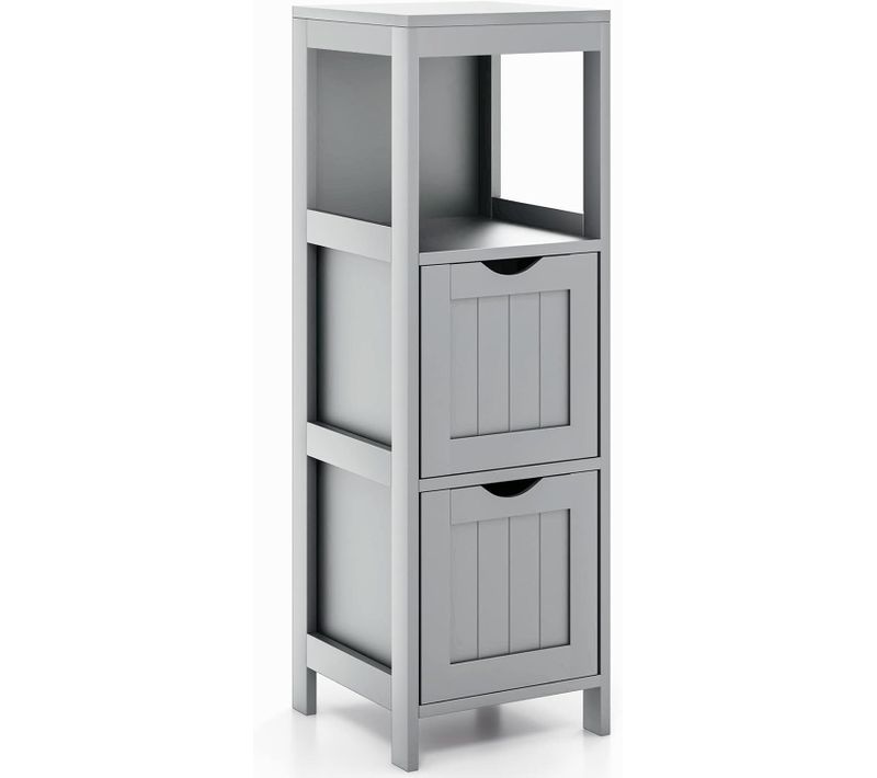 Meuble De Salle De Bain Avec 2 Tiroirs Amovibles En Mdf Avec Etagère