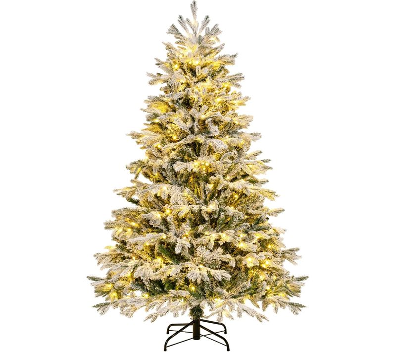 Sapin De Noël, Arbre De Noël Lumineux Avec Effect De Neigedécoration De Noël Pour Maison (180cm)