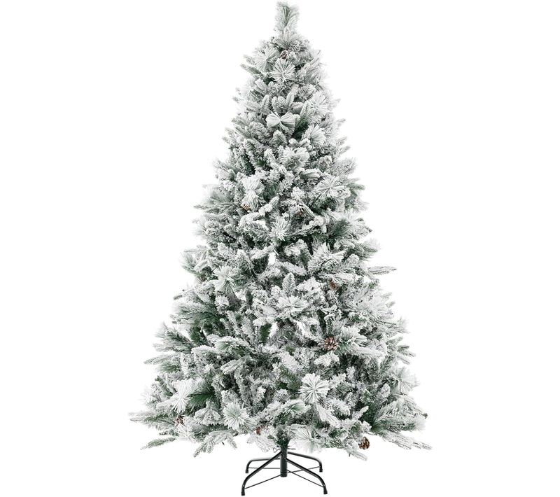 Sapin De Noël Artificiel Avec Lumières LED Et Fonction Minuterie, Arbre De Noël Vert (180 Cm)