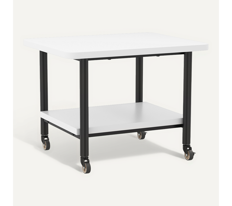 Support D'imprimante à 2 Niveaux, Organisateur De Stockage Pour Chambre, Salon, Bureau (blanc)