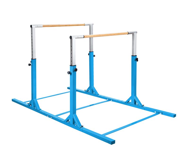 Barres Parallèles De Gymnastique Hauteur Réglable 11 Niveaux,Pour Enfants 6 à 12 Ans,Bleu
