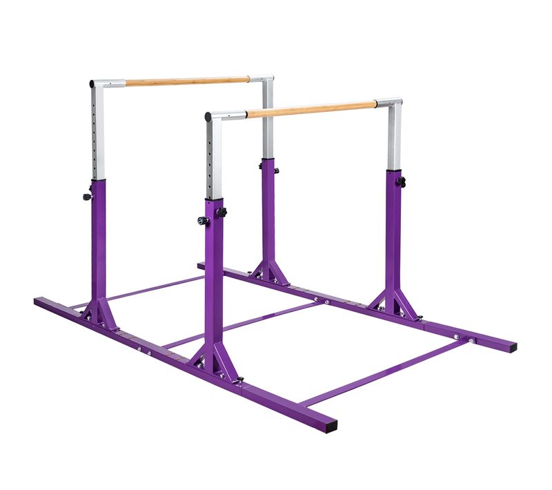 Barres Parallèles De Gymnastique Hauteur Réglable 11 Niveaux,Pour Enfants 6 à 12 Ans,Violet